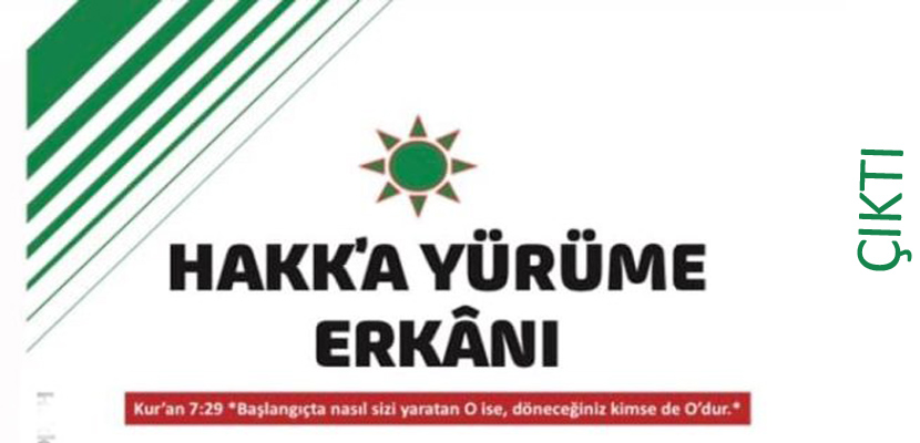 Hakka Yürüme Erkanı Çıktı